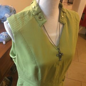 Sharagano Lime Green Career Dress